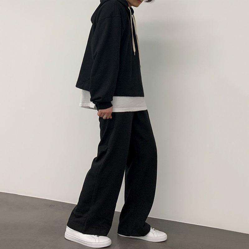 RT No. 1423 TWO PIEC HOODIE SWEATPANTS SET (TOP & BOTTOM) Product Image