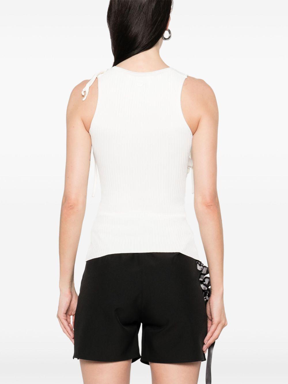 knitted ribbon tank top Product Image