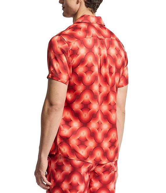 Psycho Bunny Paros Tencel Short Sleeve Woven Camp Shirt Product Image