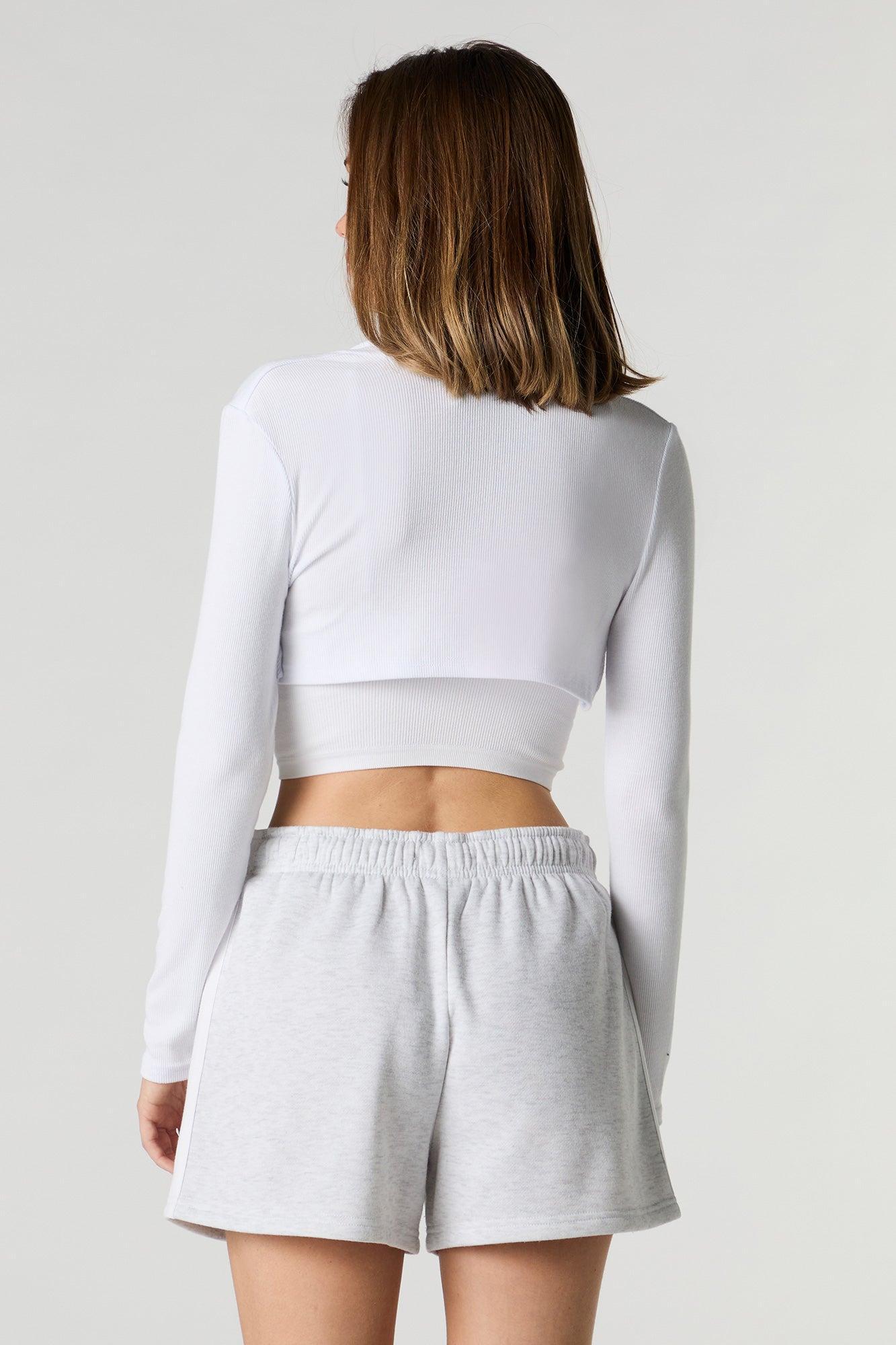 Graphic Side Striped Fleece Short Female Product Image