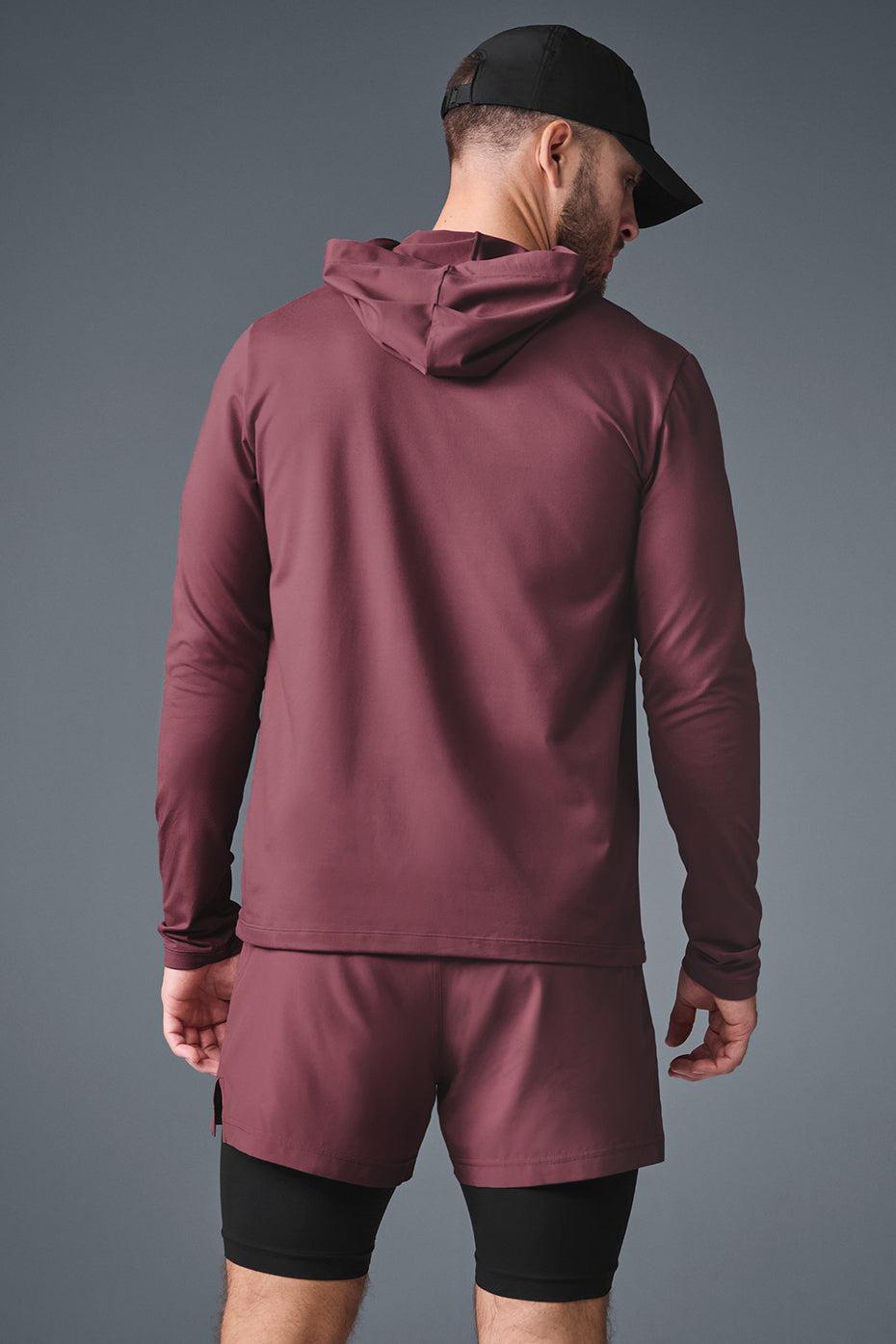 Conquer Reform Long Sleeve With Hood - Burgundy Truffle Product Image