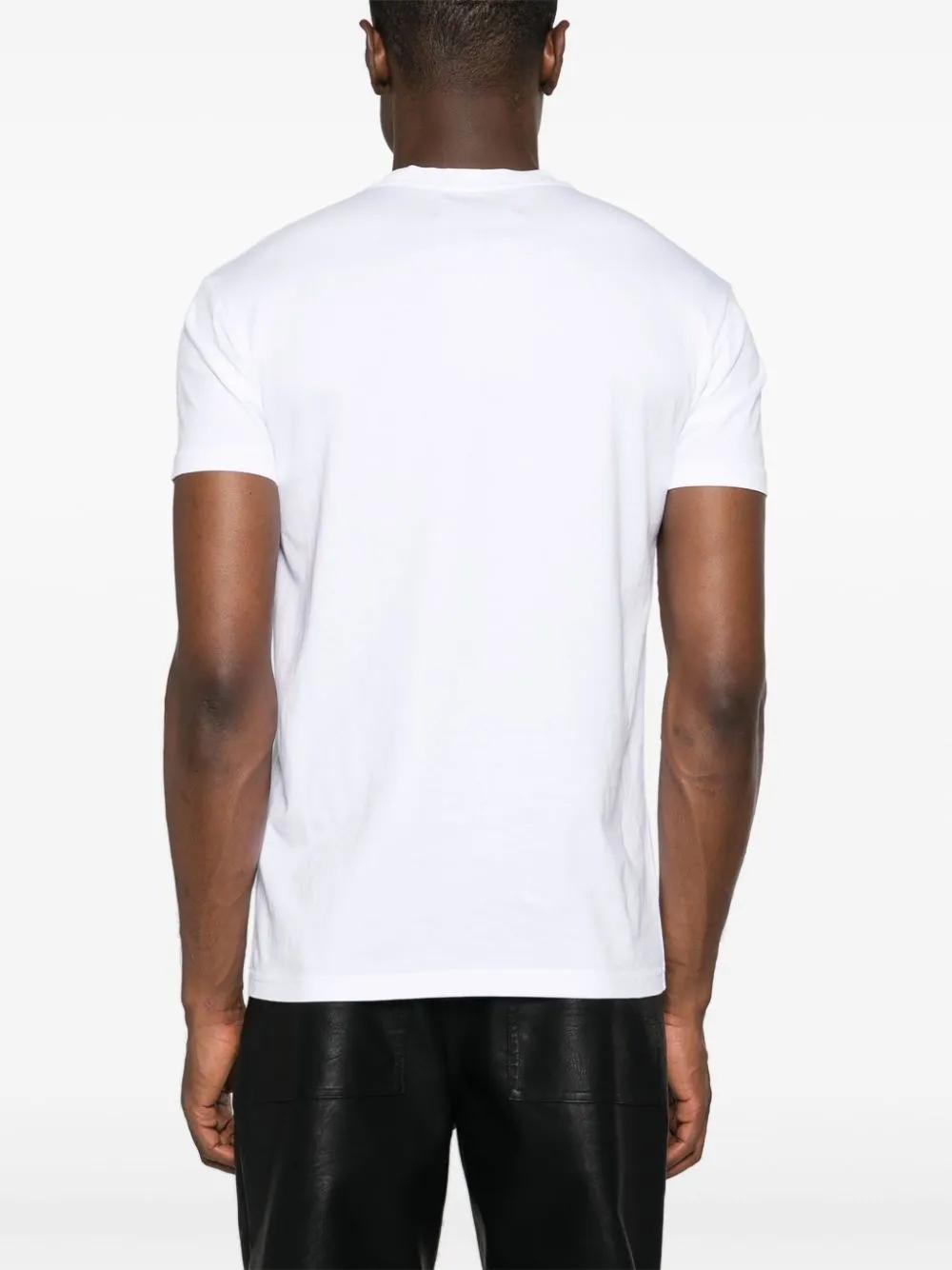 logo-embroidered cotton T-shirt Product Image