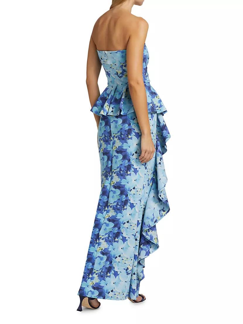 Hafsa Sje Floral Peplum Gown Product Image