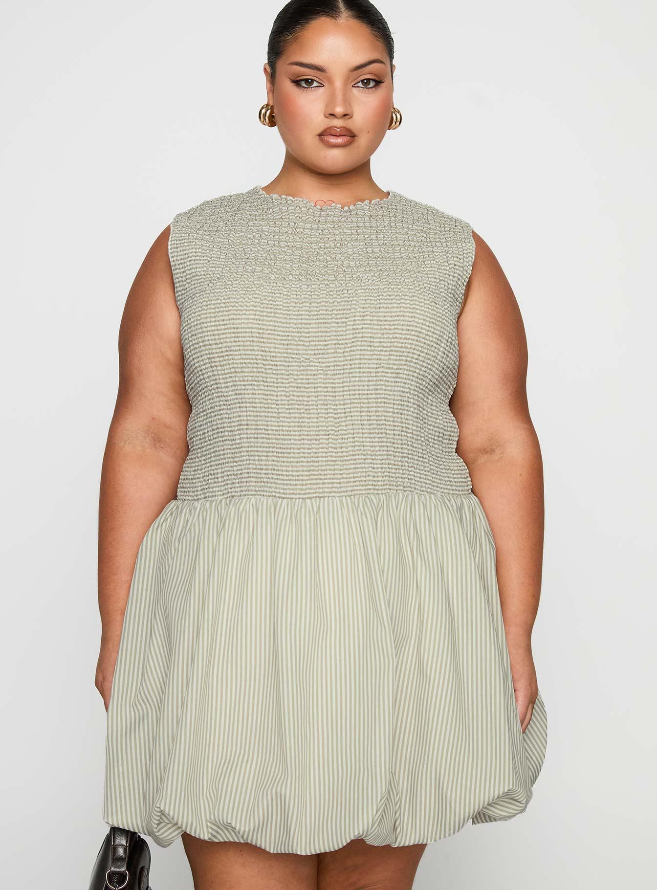 Narnie Mini Dress Sage Curve Product Image