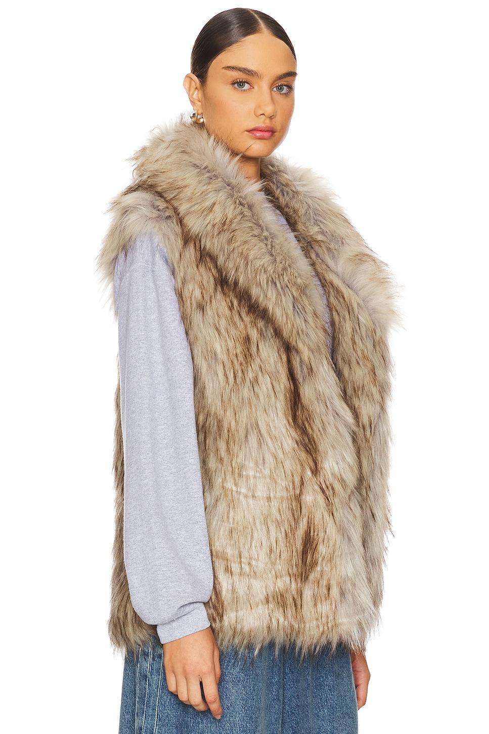 Rubicon Faux Fur Vest Unreal Fur Product Image