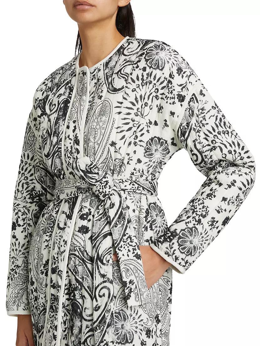 Paisley Cotton Tie-Waist Jacket Product Image