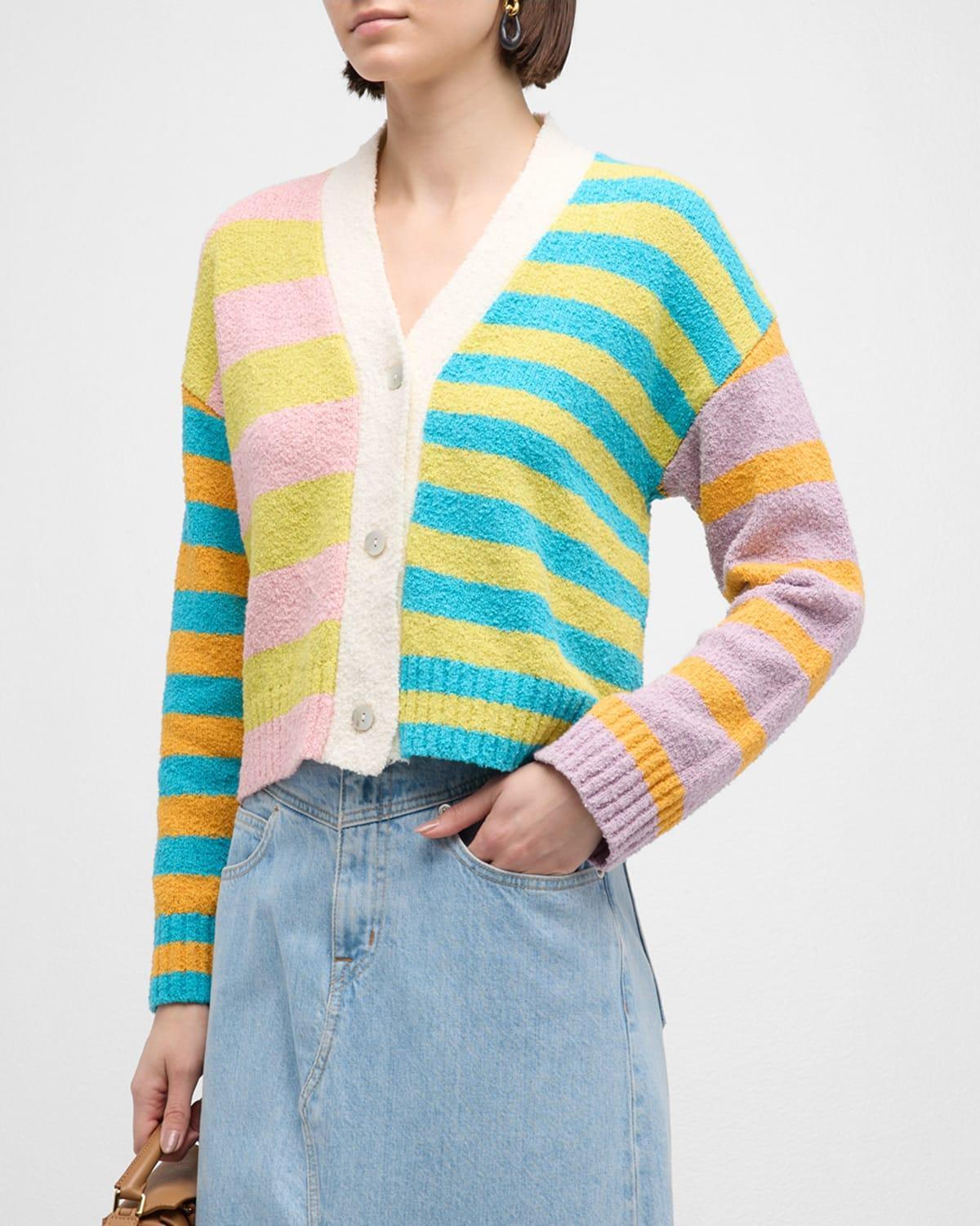 Womens Geneva Striped Cardigan Product Image