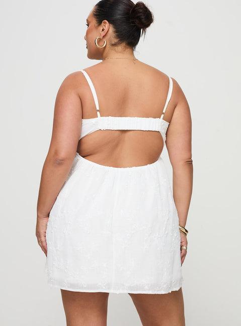 Granno Mini Dress White Curve Product Image