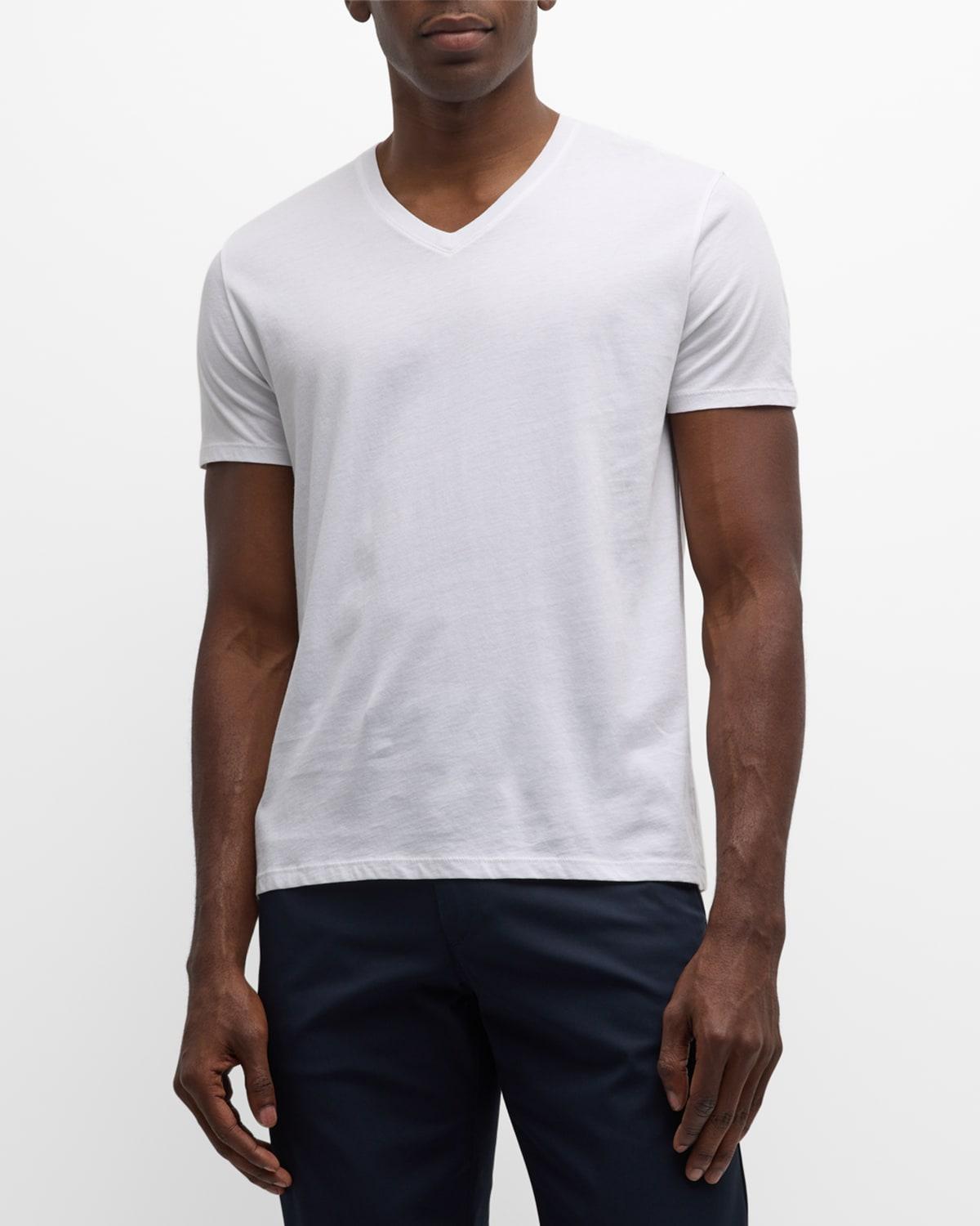 Mens Classic Jersey V-Neck T-Shirt Product Image