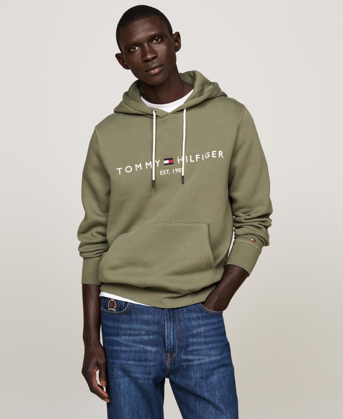 Men's Tommy Hilfiger Embroidered Logo Hoodie, Size: Small, Captain Product Image
