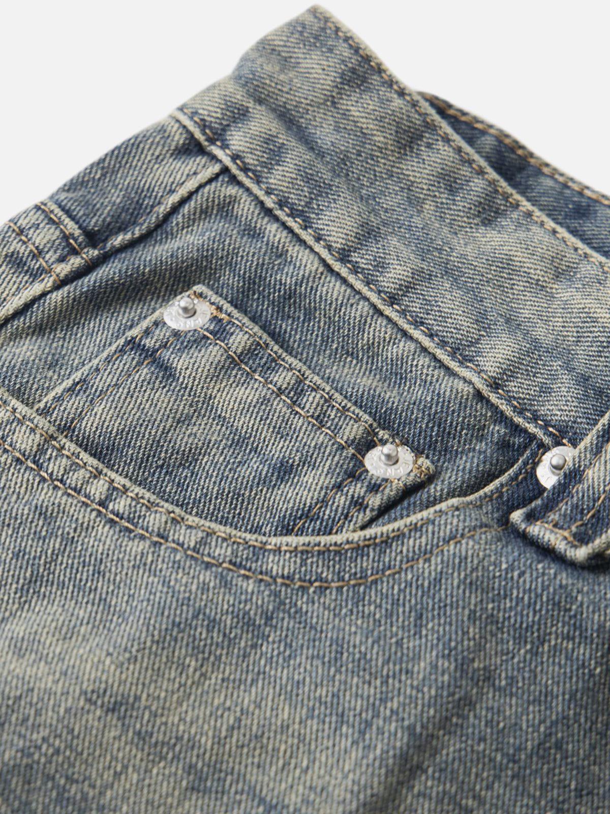 Aelfric Eden Washed Texture Bootcut Jeans Product Image