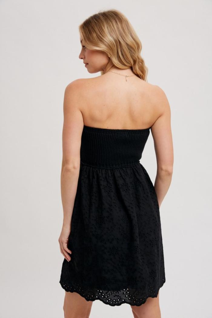 Eyelet Tube Dress Product Image