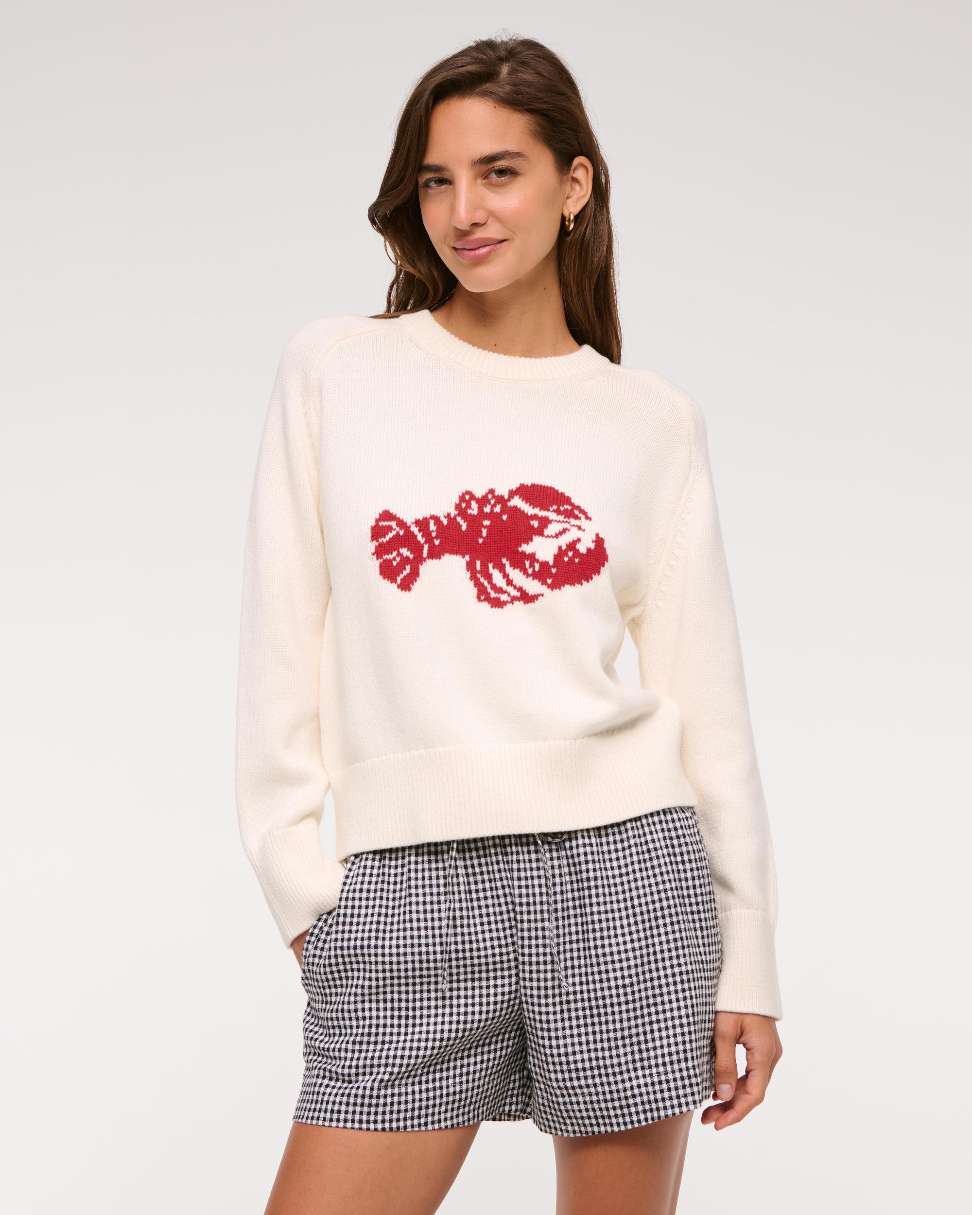 The A&F Madeline Textural Crew Sweater Product Image