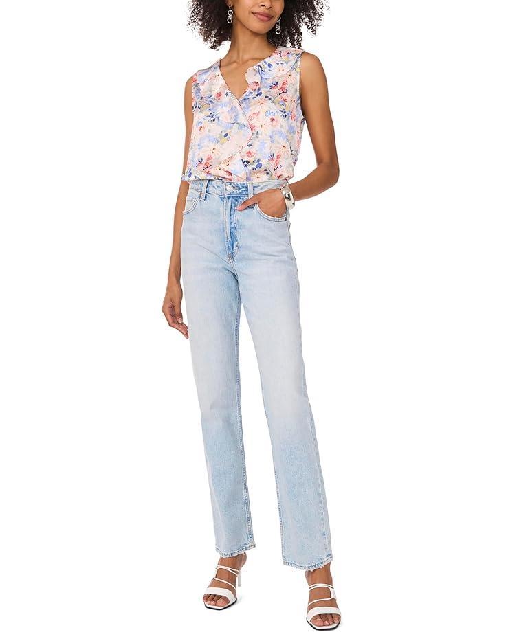 V-Neck Button Up Vest Tank Product Image