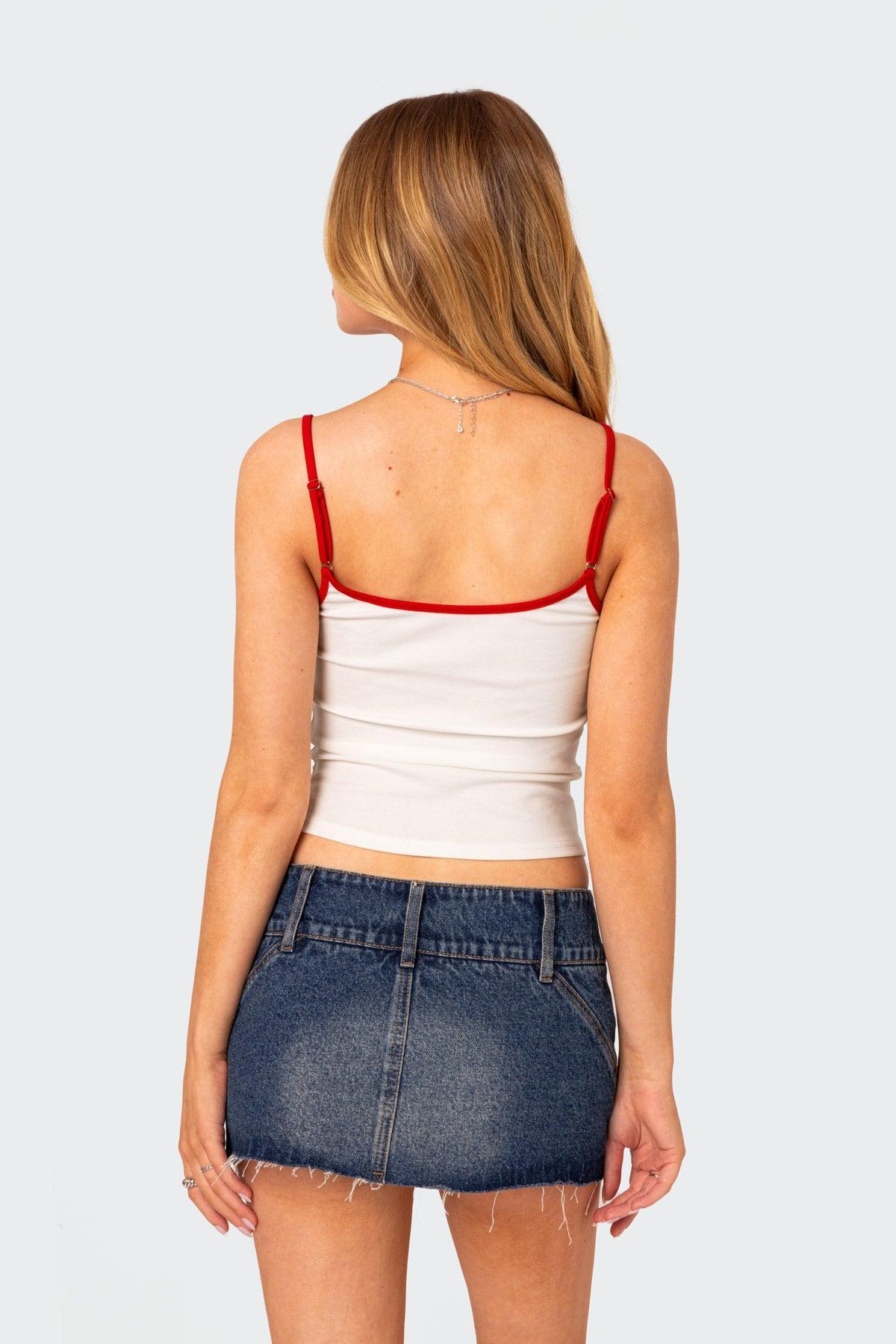 La Lover Rhinestone Tank Top Product Image