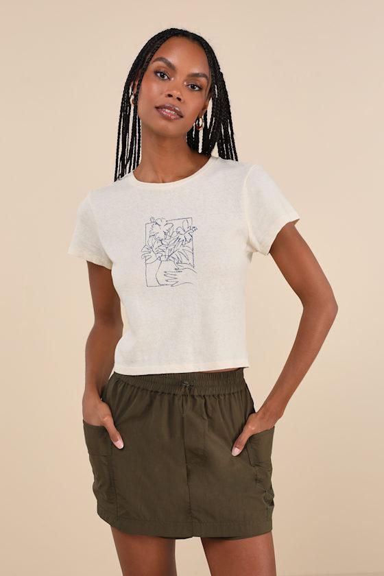 Sporty Sweetness Olive Green Drawstring Cargo Skort Product Image