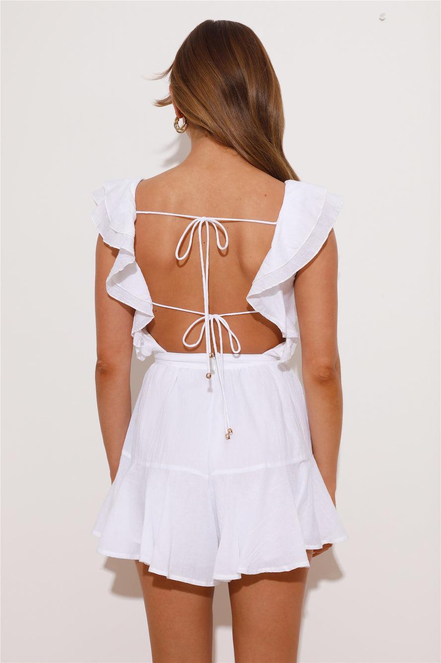 Love Tropic Romper White Product Image