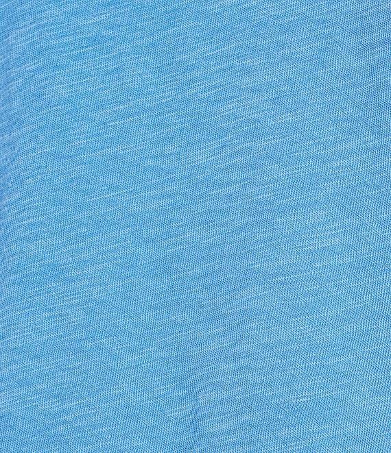 Eileen Fisher Easy Organic Cotton Jersey Knit V-Neck Short Sleeve Tee Shirt Product Image