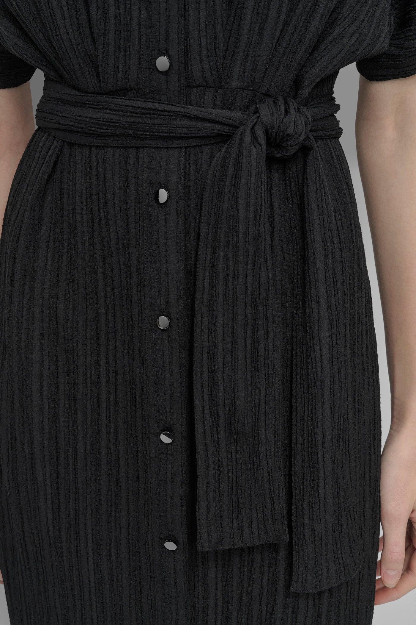 BELTED MIDI SHIRT DRESS Product Image