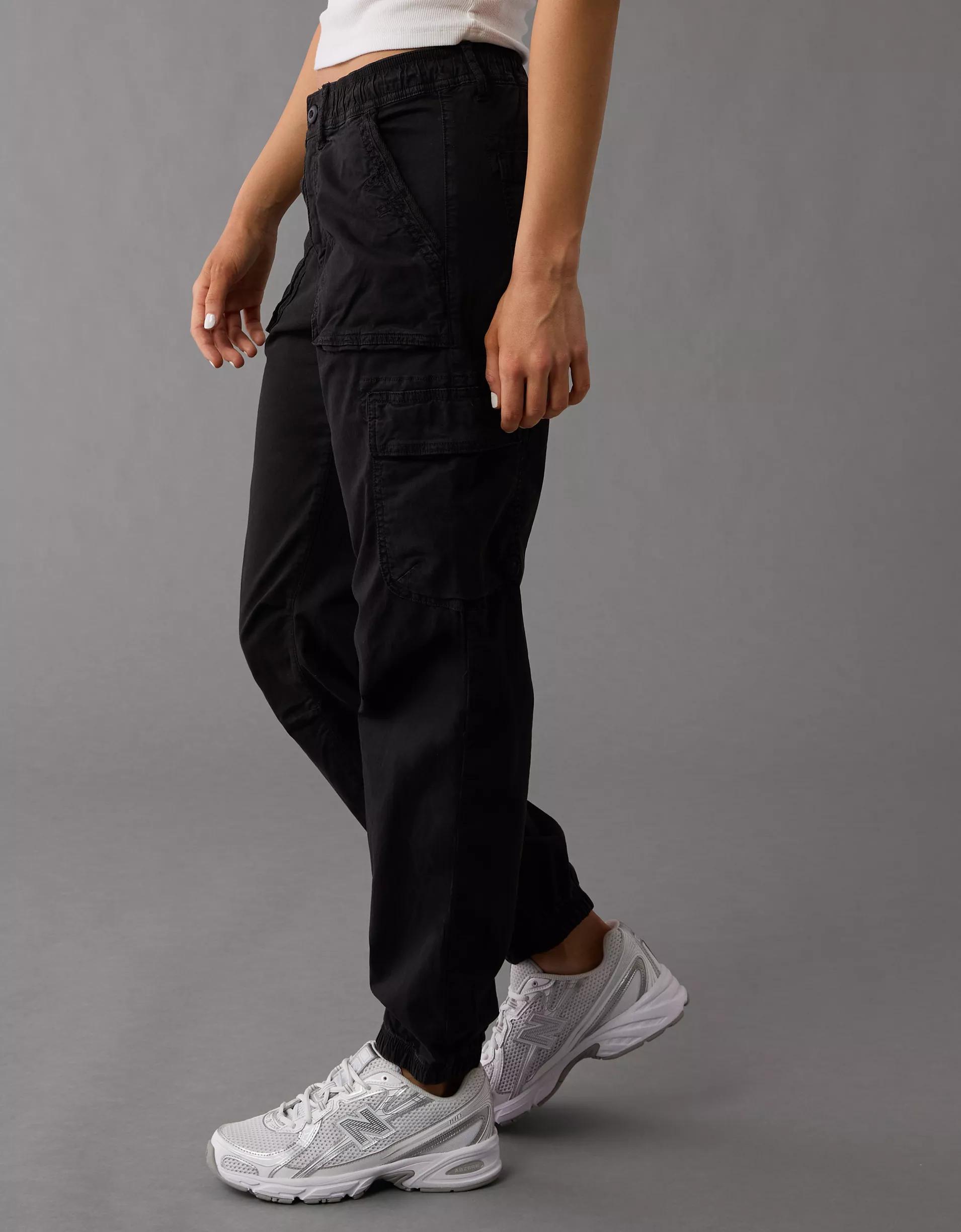 AE Stretch High-Waisted Baggy Cargo Jogger Product Image