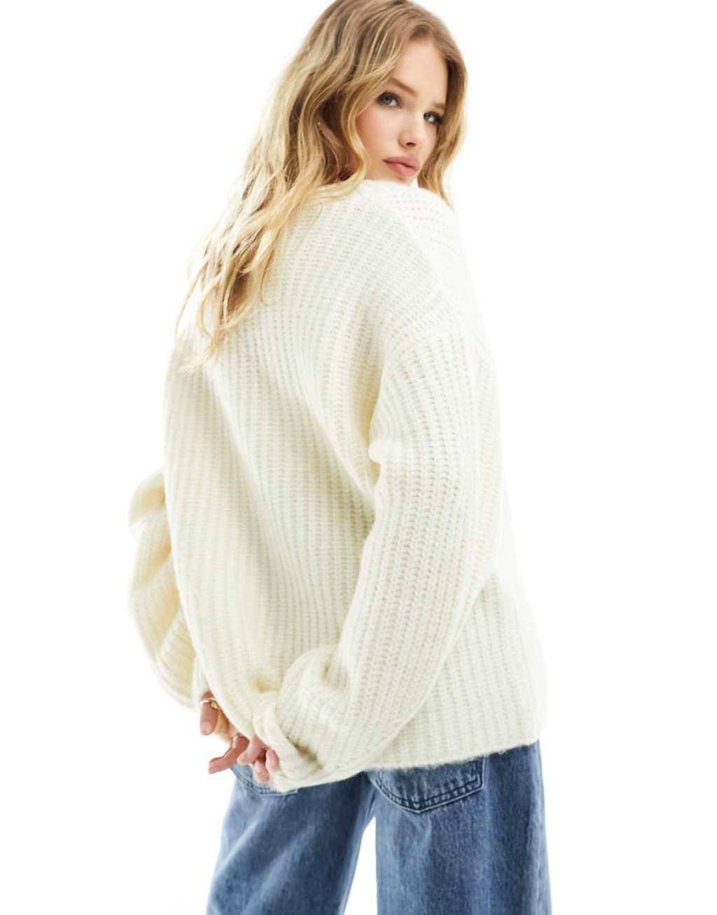 ASOS DESIGN chunky stitch cardigan Product Image