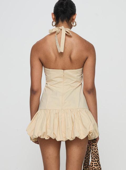 Sofia Mini Dress Cornsilk Product Image