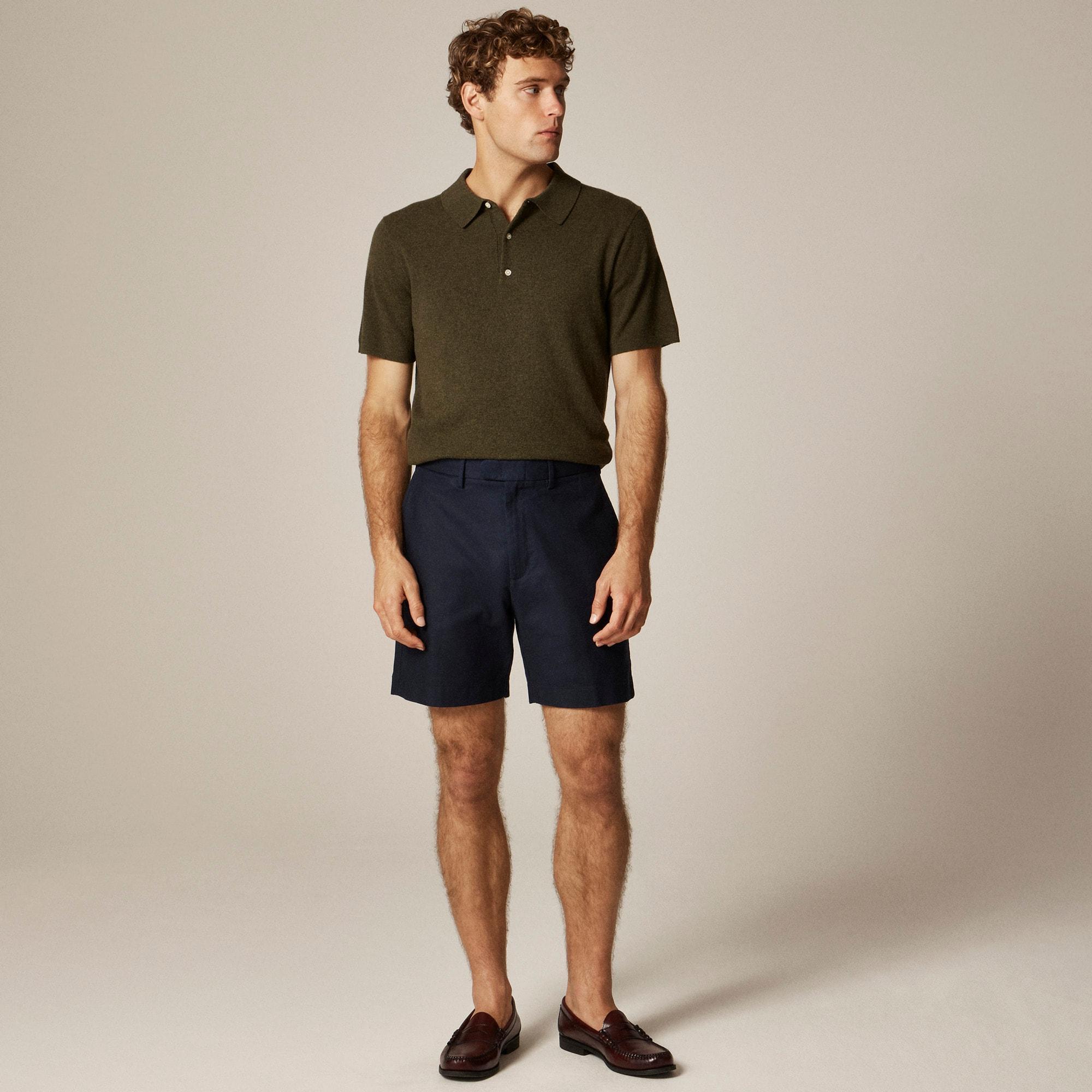 8" dress short in stretch cotton blend Product Image