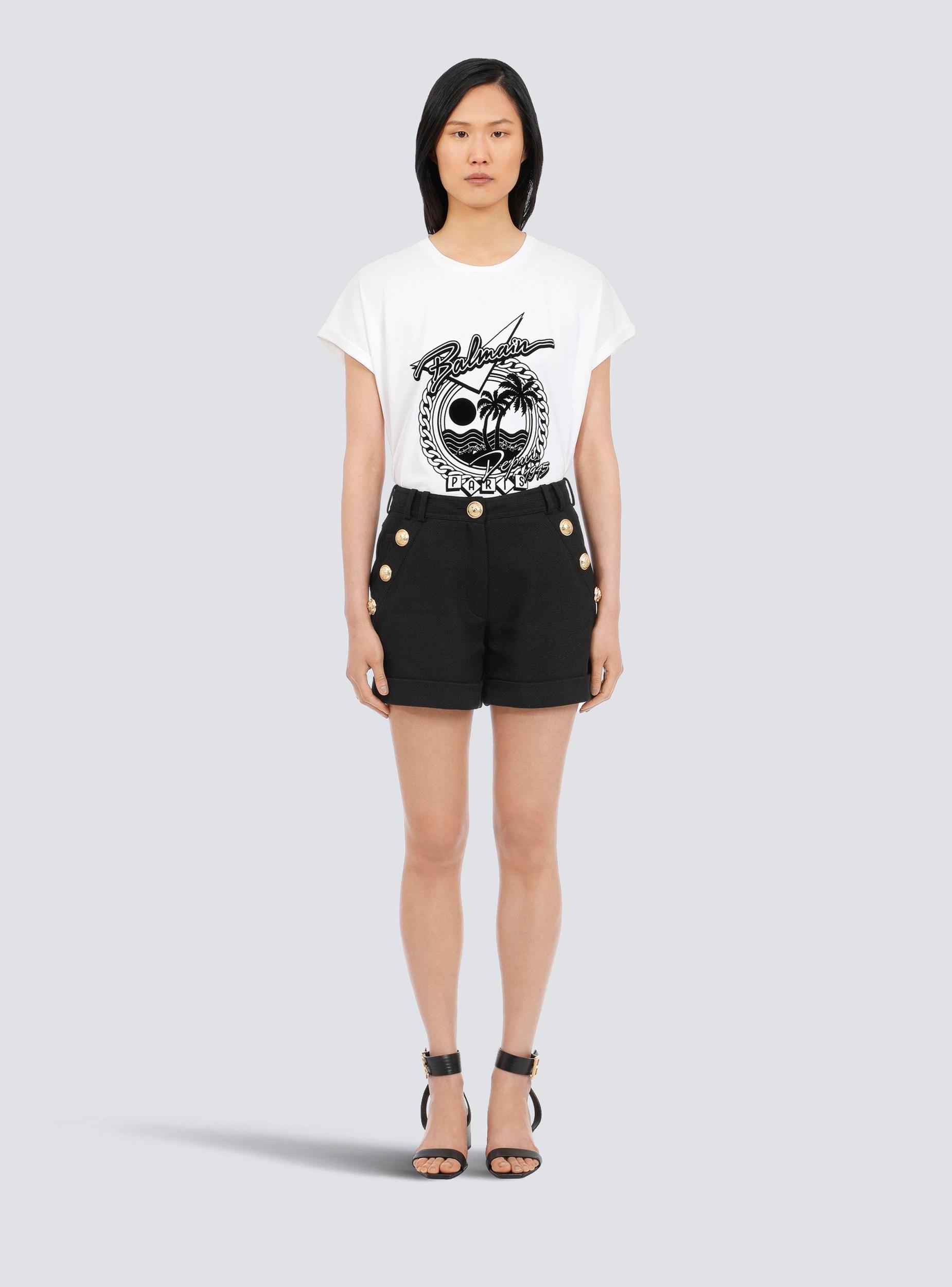 Cotton low-rise shorts Product Image