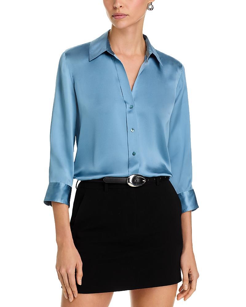 LAgence Dani Silk Charmeuse Blouse Product Image