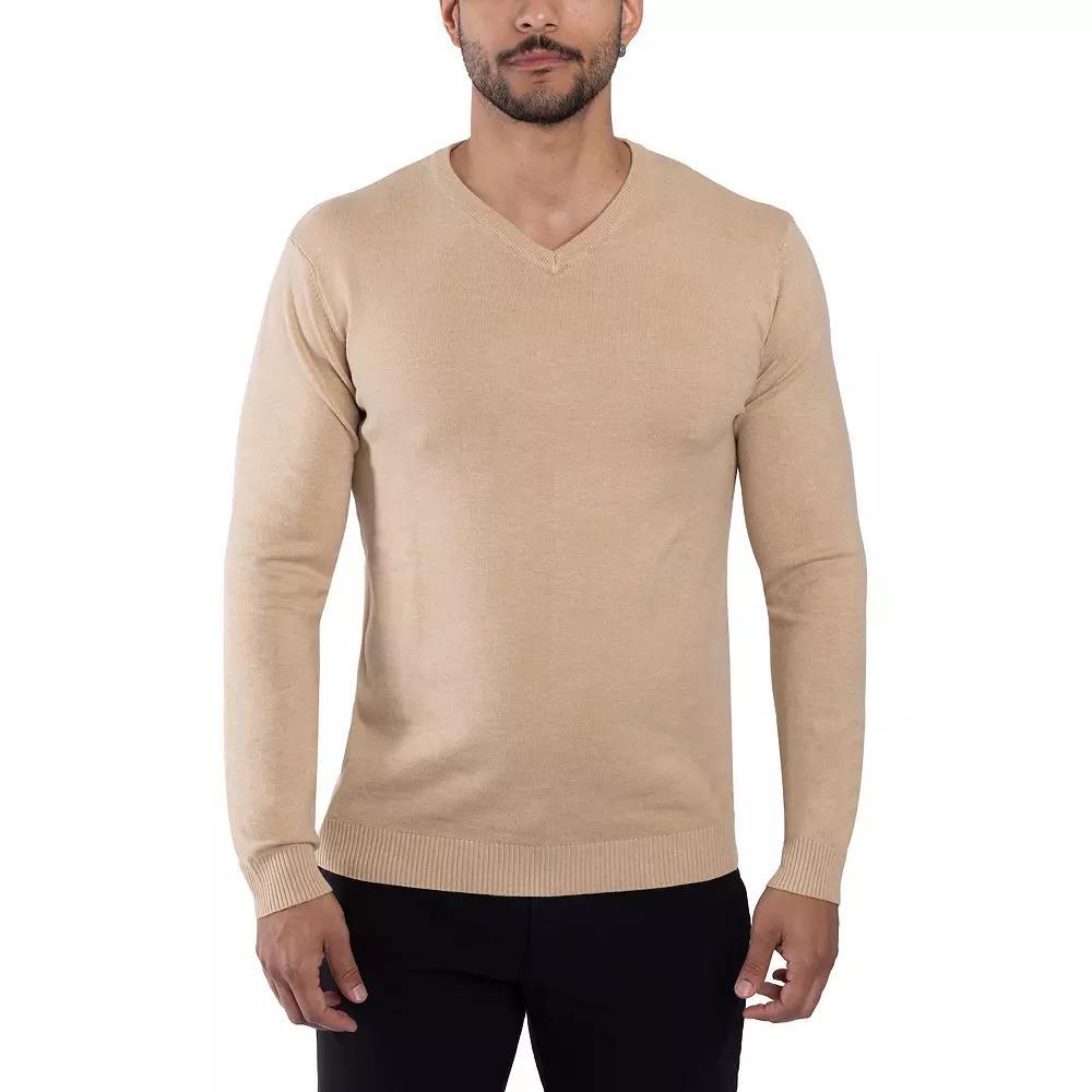 Men's Xray Fitted V-Neck Sweater, Size: XXL, Oatmeal Product Image