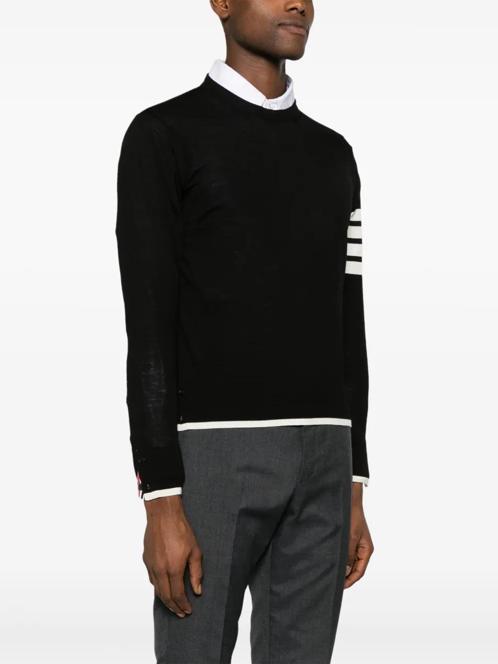 4-Bar stripe virgin wool jumper Product Image