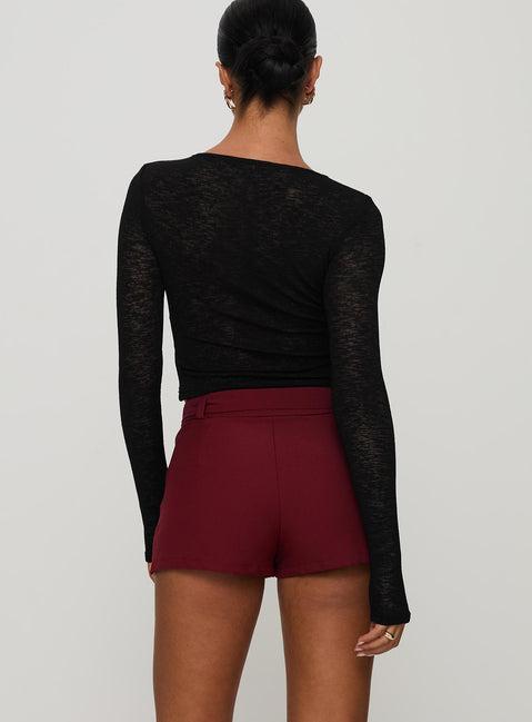 Volley Mini Skort Cherry Red Tall Product Image
