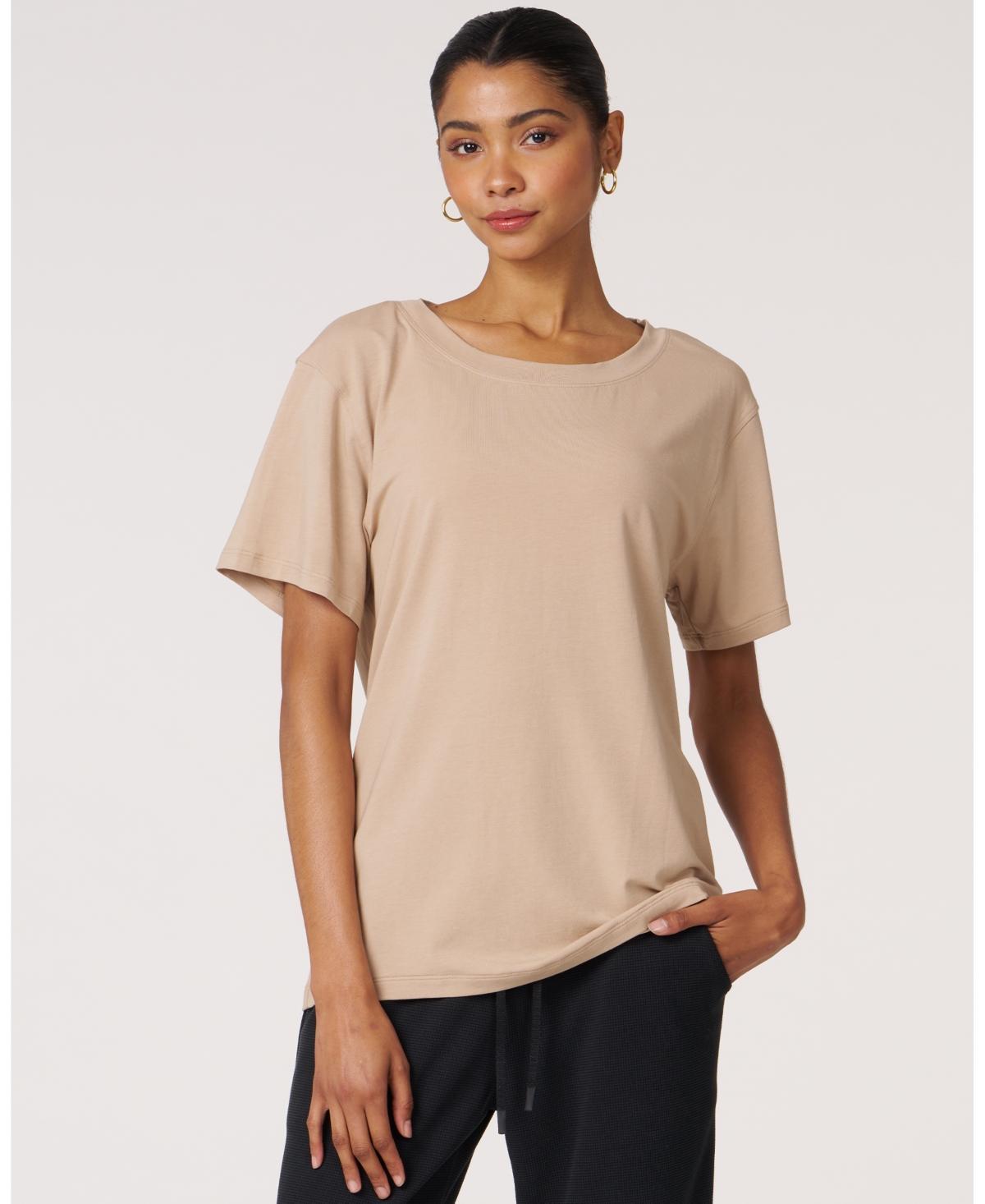 Rebody Active Rebody Essentials Oversized Short Sleeve Top in Baby Blue at Nordstrom, Size X-Small Product Image