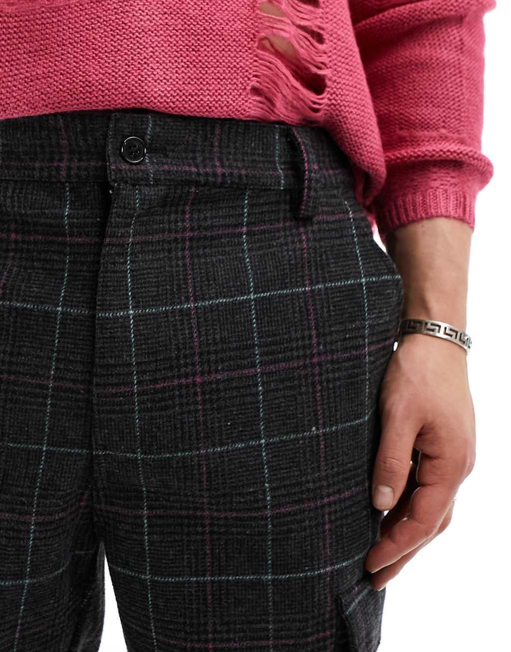 Guess Originals check cargo pants Product Image