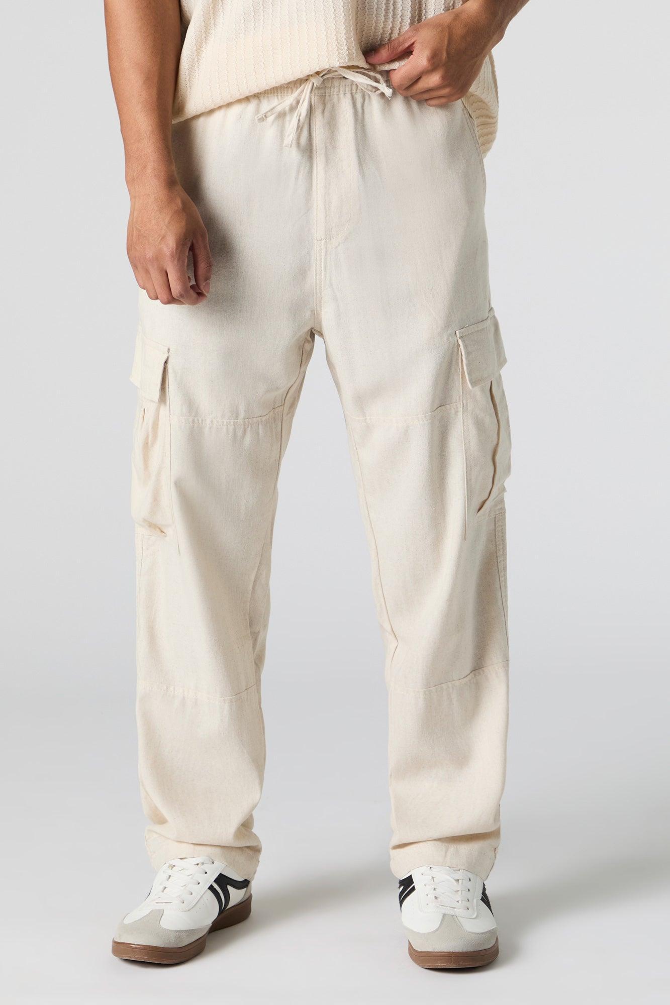 Linen-Blend Cargo Pant Male Product Image