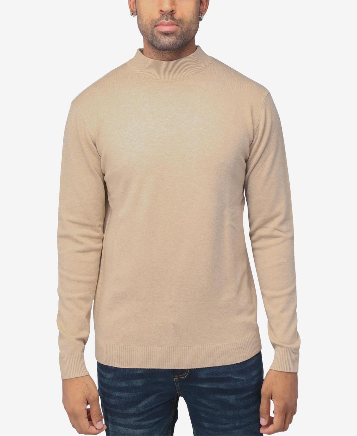 Men's Xray Regular-Fit Mockneck Sweater, Size: 3XL, Brown Product Image