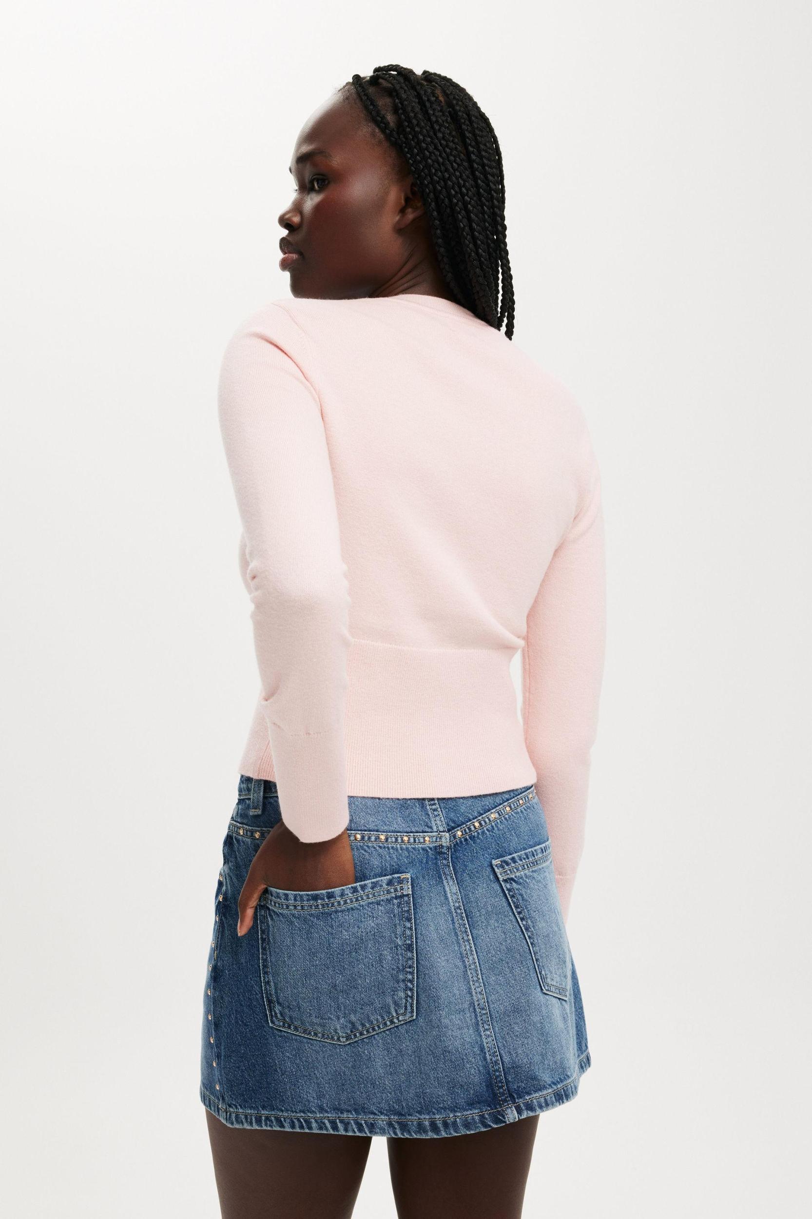 Everfine Knit Crew Cardigan Product Image