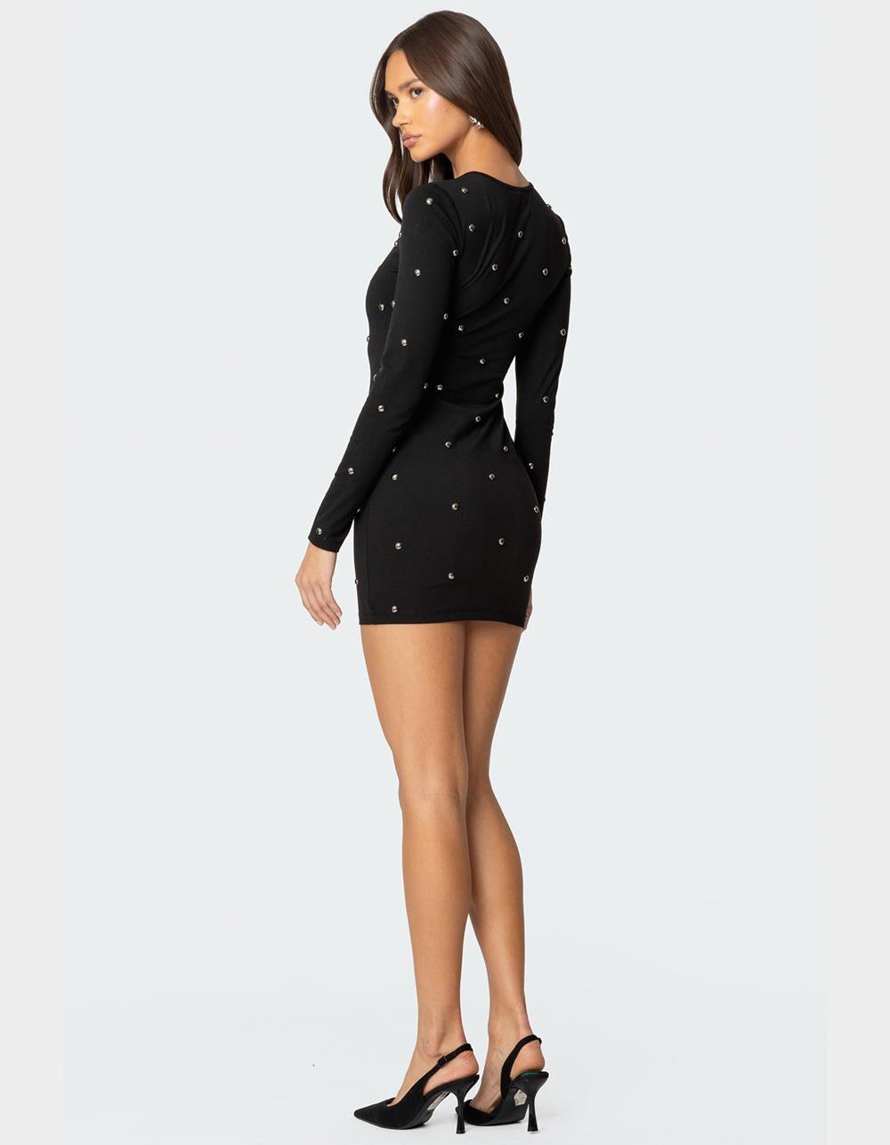 EDIKTED Solace Studded Mini Dress Product Image