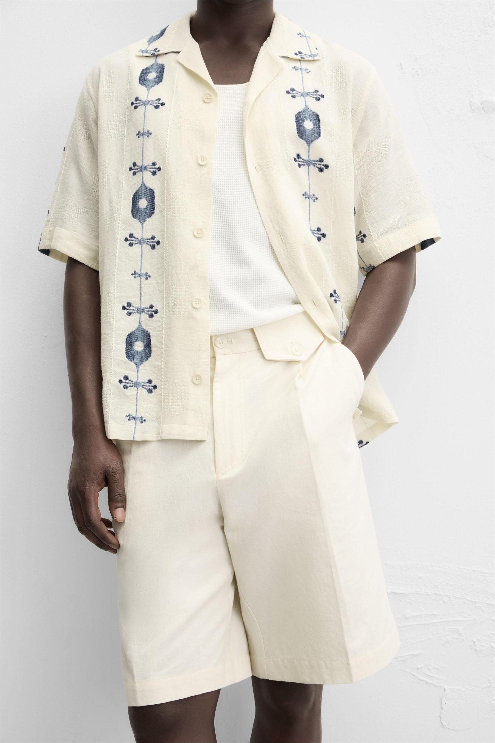 CONTRAST JACQUARD SHIRT Product Image