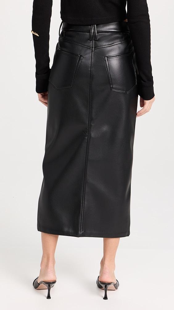 Good American Slit Front Midi Skirt | Shopbop Product Image