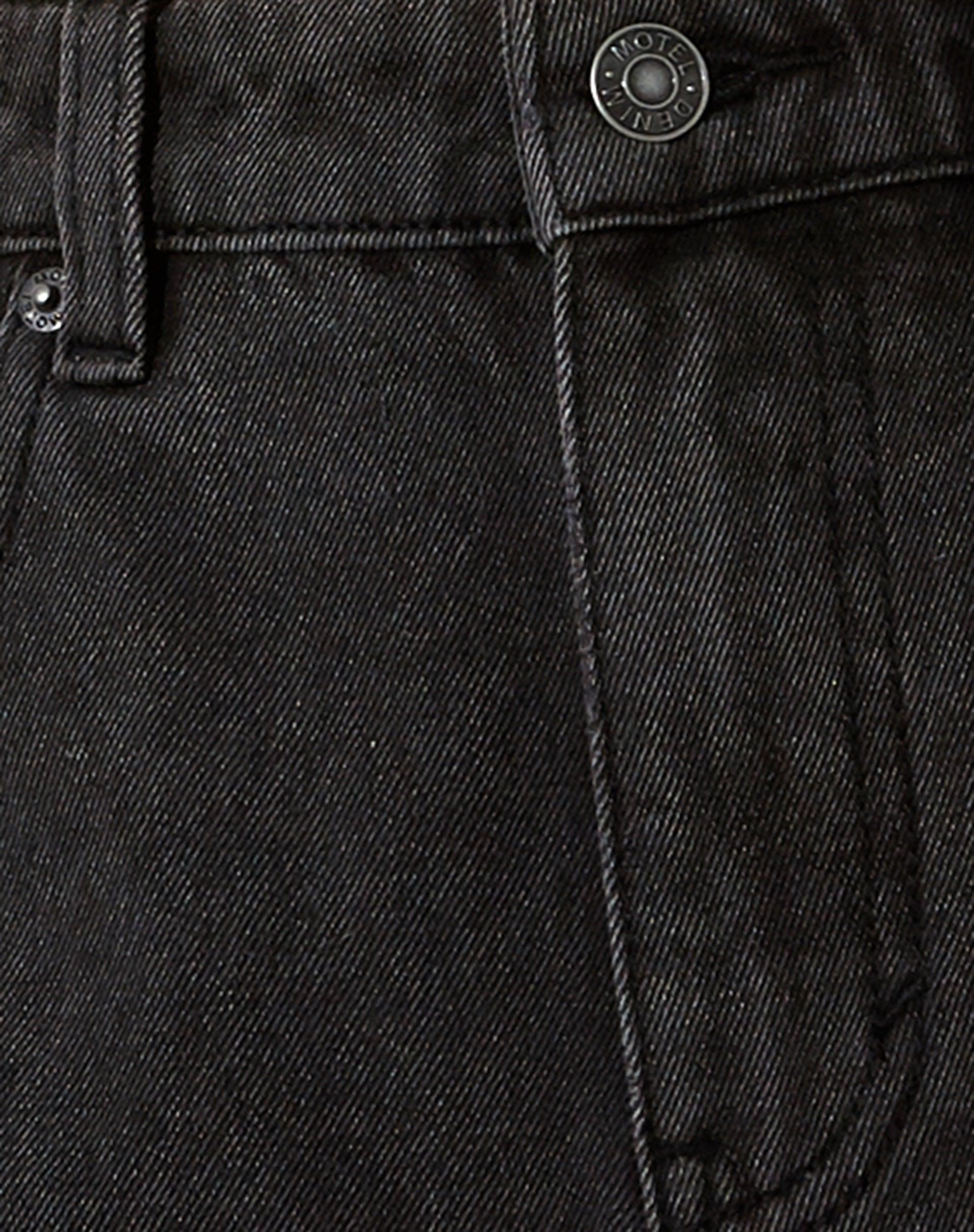 Mom Denim Shorts in Black Wash Product Image
