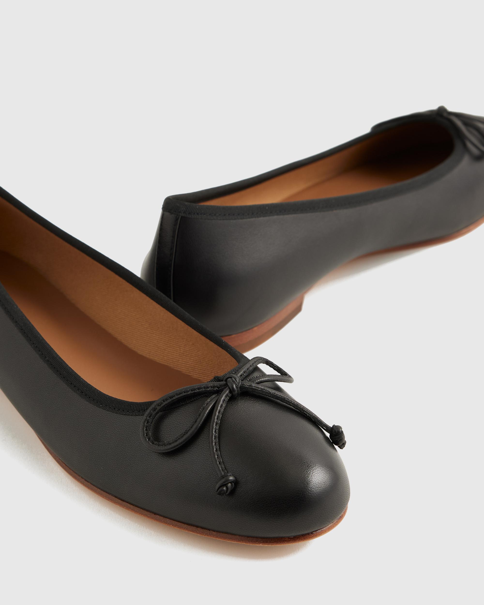 Quince | Women's Italian Leather Bow Ballet Flat Product Image