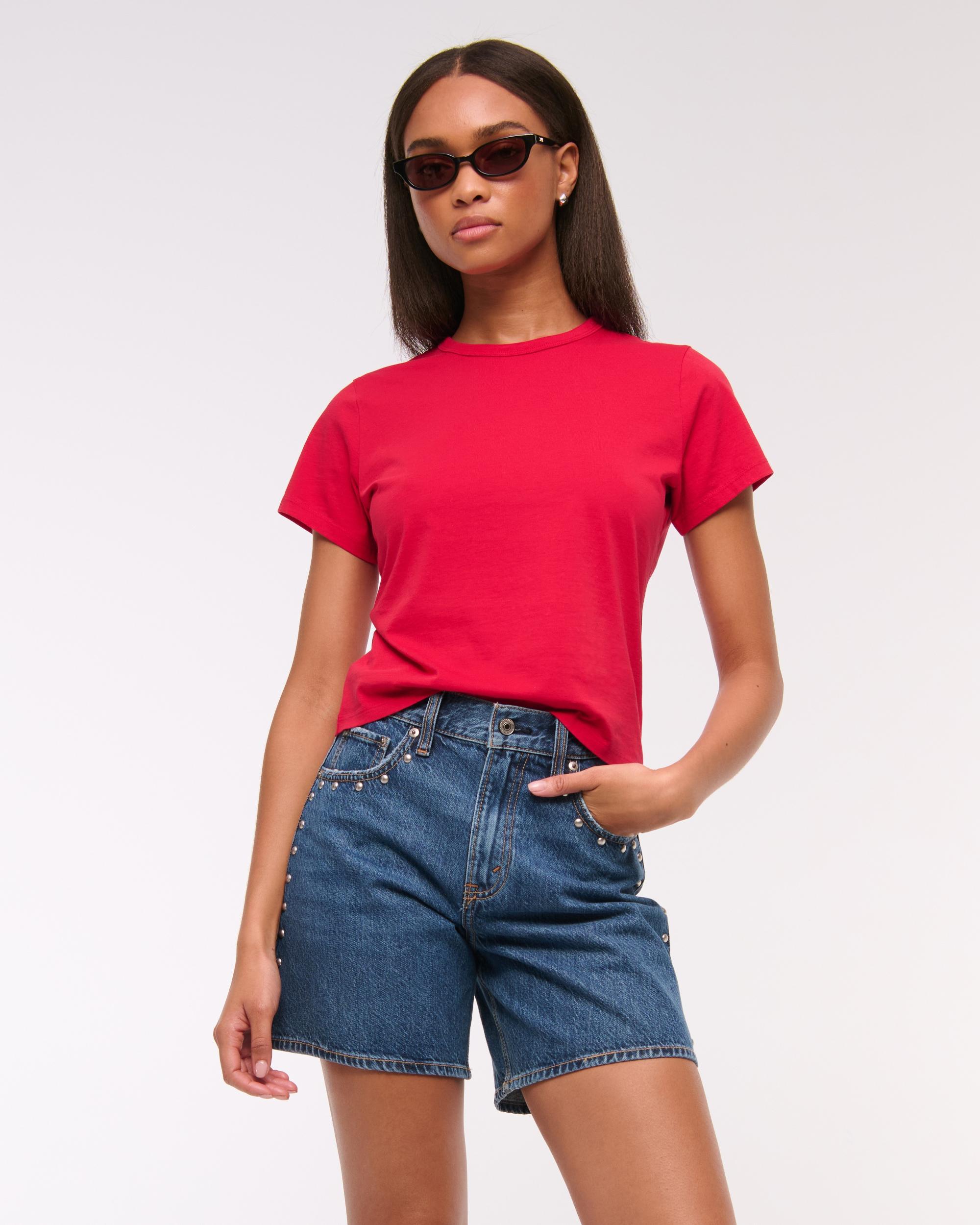 Essential Polished Body-Skimming Tee Product Image
