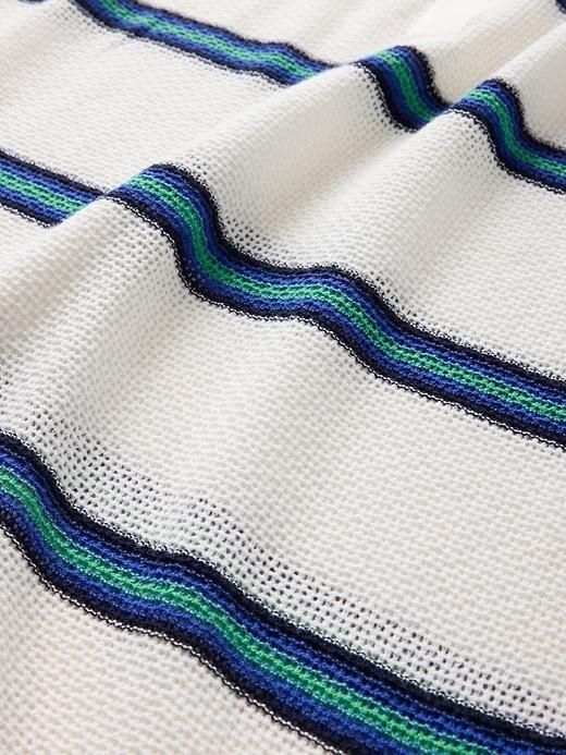 Textured Crochet Polo Shirt Product Image