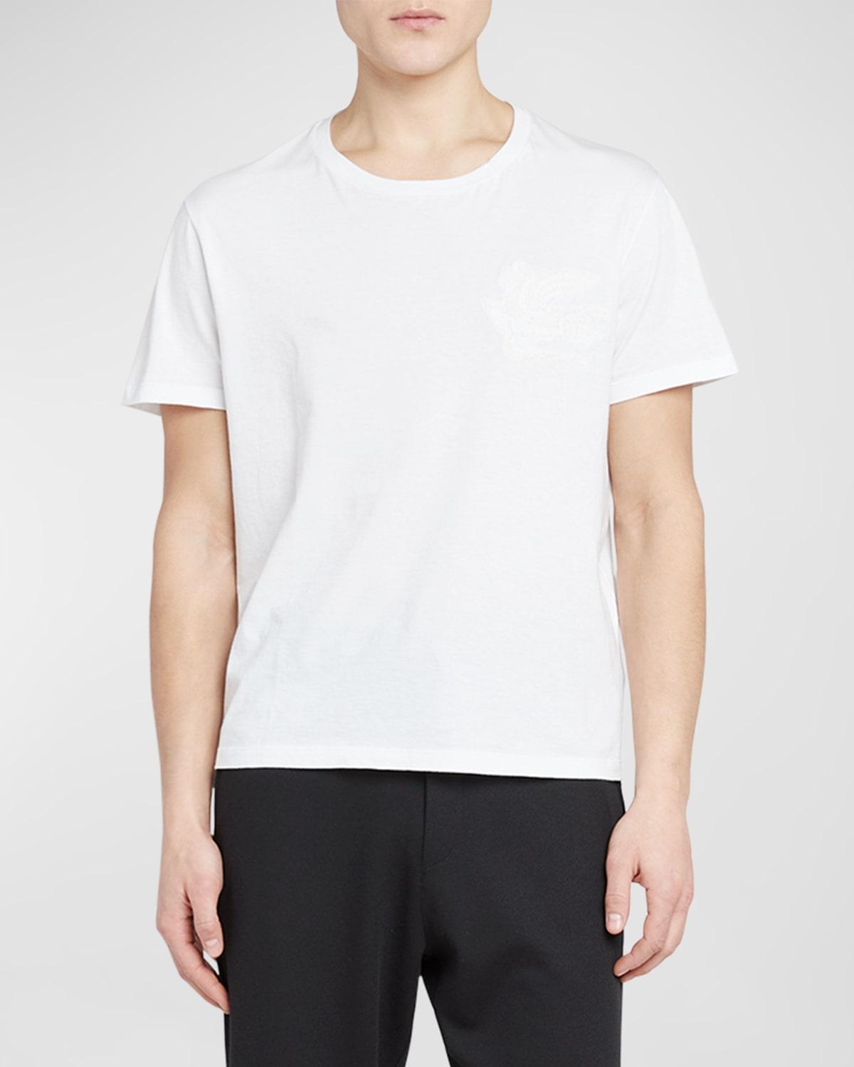Men's Embroidered Basic T-Shirt Product Image