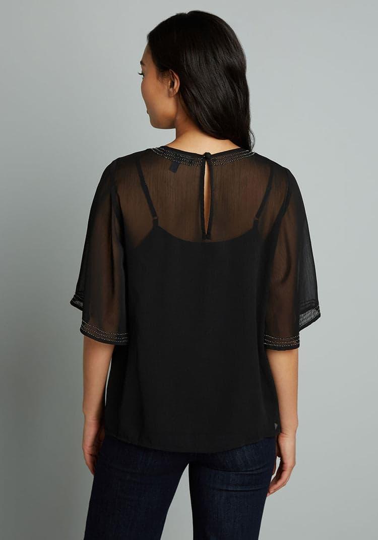 Wish I May Beaded Blouse Product Image