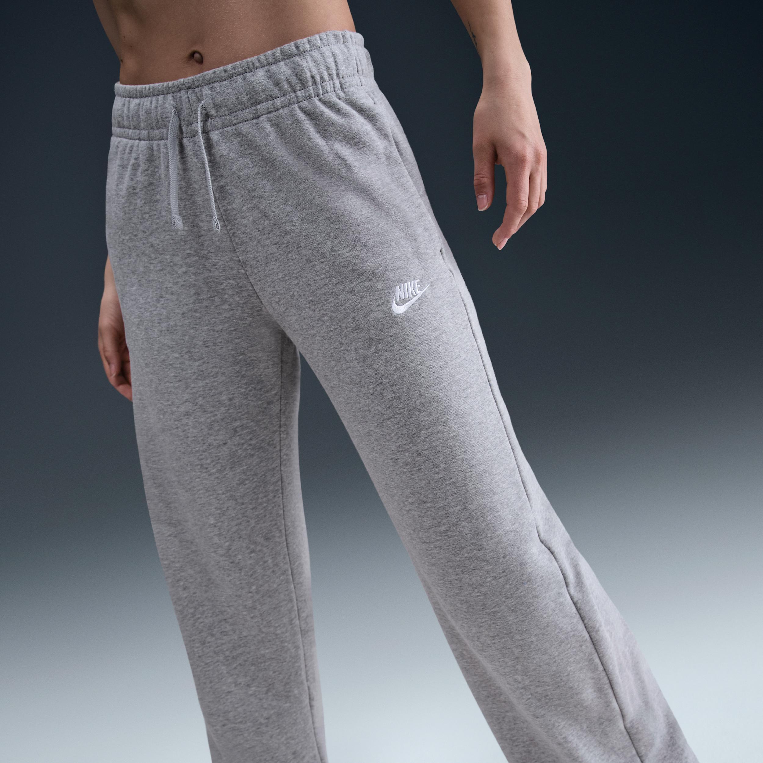 Women's Nike Sportswear Club Fleece Mid-Rise Wide-Leg Sweatpants Product Image