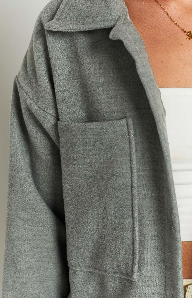 Cullen Grey Longline Shacket Product Image