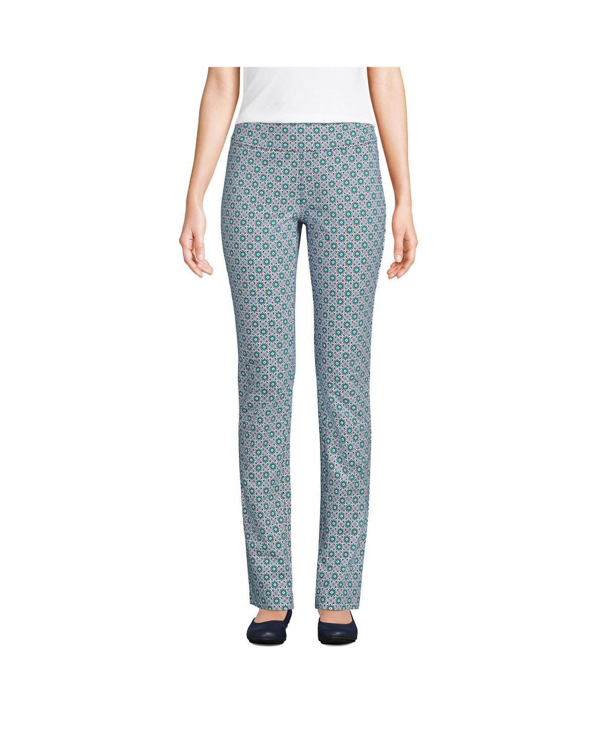 Women's Lands' End Starfish Slim-Cut Pull-On Pants, Size: Small, Evening Blue Product Image