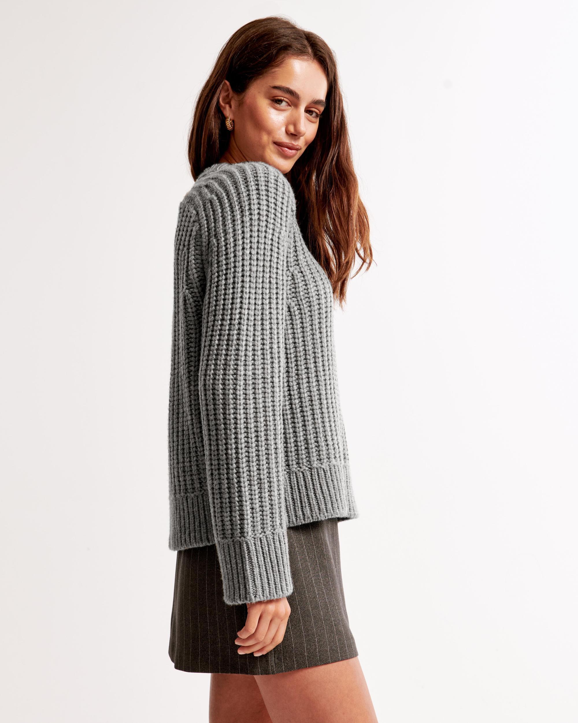 The A&F Madeline Wool-Blend Crew Sweater Product Image